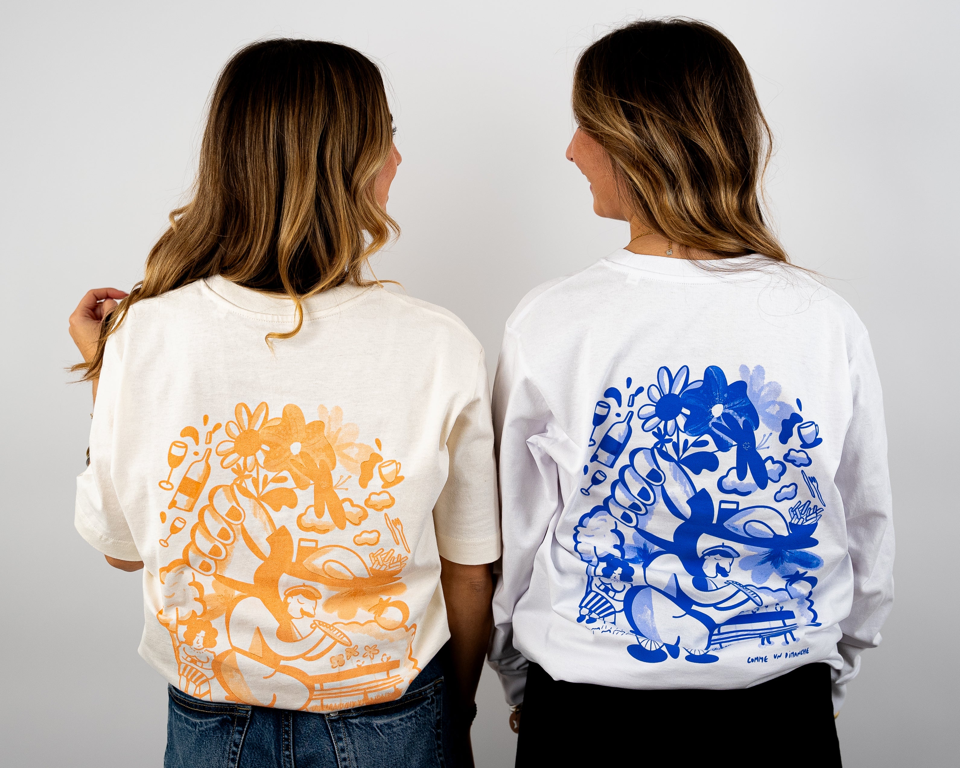 Chloë et Charlotte mesurent 1m61 et 1m59 et portent du XS